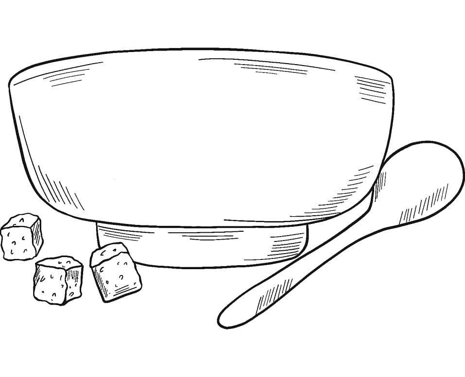 Desenho de Sopa para Pintar Pdf Grátis