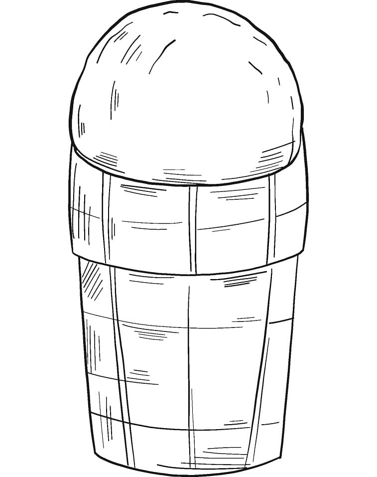 Desenho de Sorvete Pdf para Imprimir Grátis e Pintar
