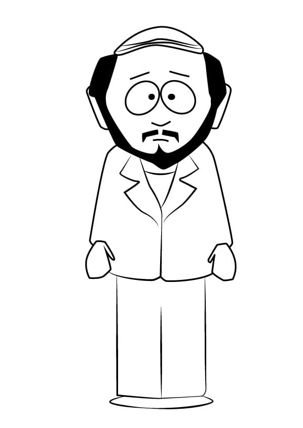 Desenho Gerald de South Park para Colorir e Pintar