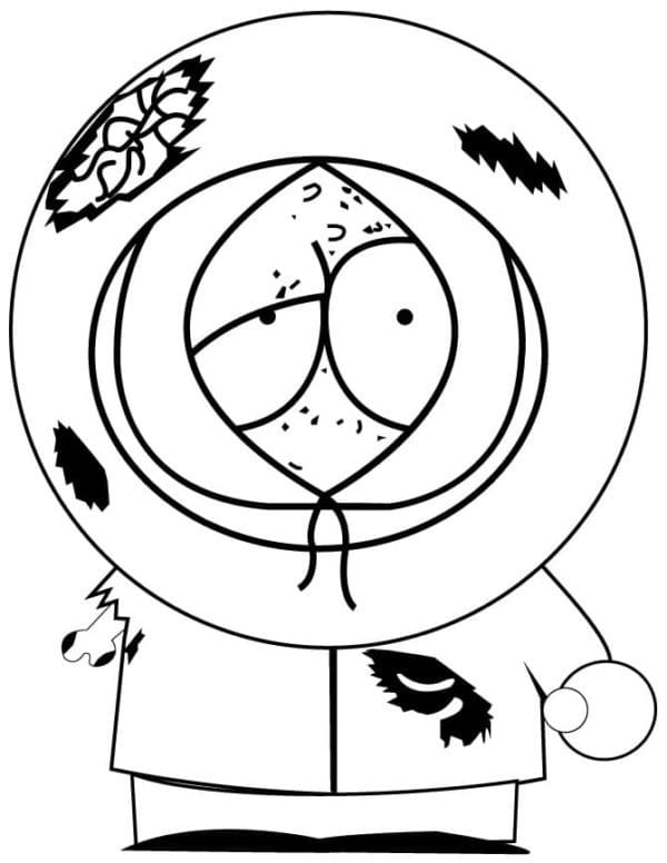 Desenho Kenny de South Park para Colorir e Pintar