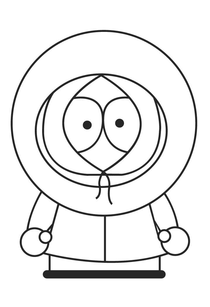 Desenho Kenny South Park para Colorir e Pintar