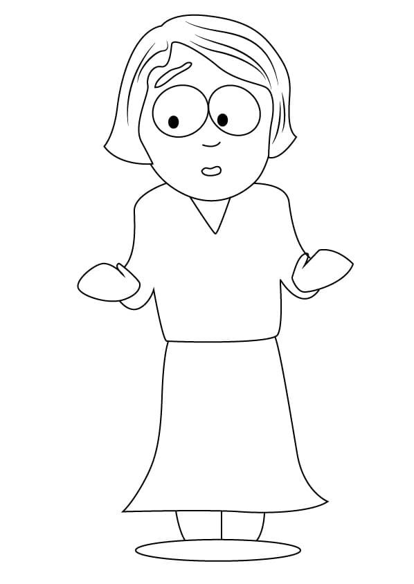 Desenho Linda de de South Park para Colorir e Pintar