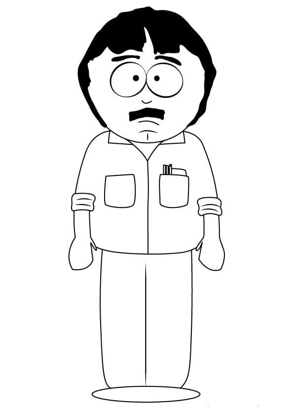 Desenho Randy de South Park para Colorir e Pintar