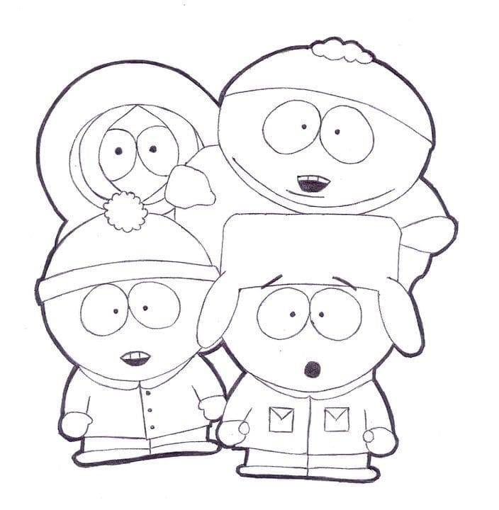 Desenho South Park 2 para Colorir e Pintar