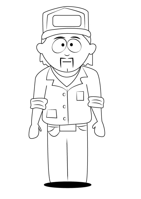 Desenho Stuart de South Park para Colorir e Pintar