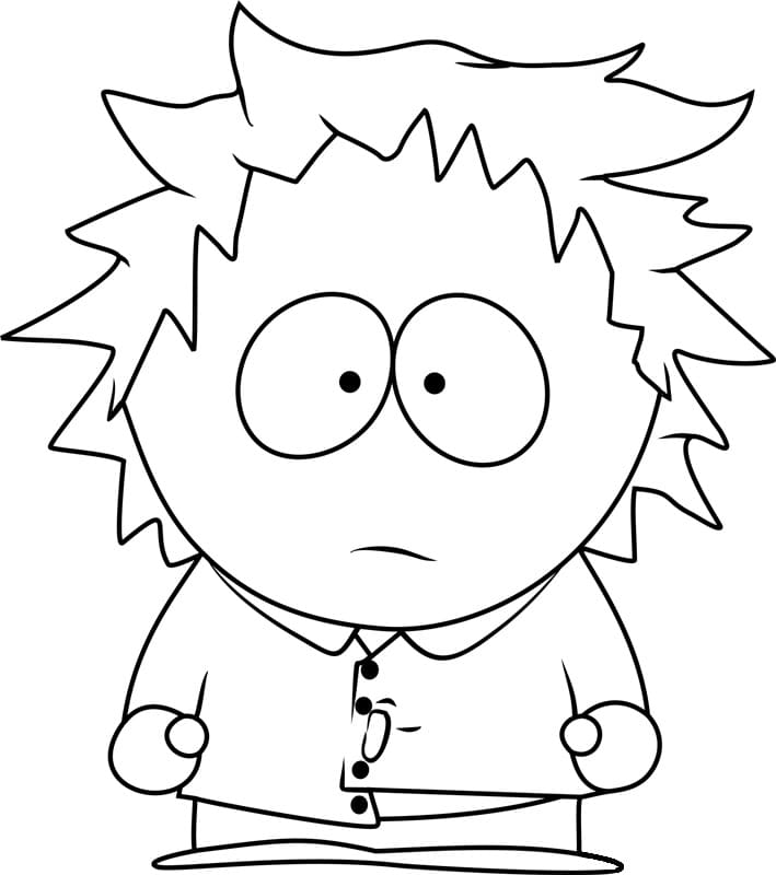 Desenho Tweek Tweak de South Park para Colorir e Pintar
