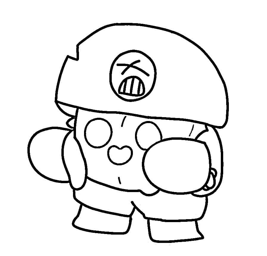 Desenho de Spike Brawl Stars 3 para Colorir e Pintar