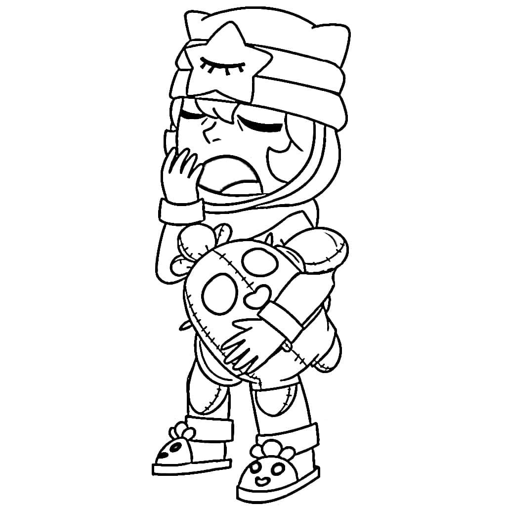Desenho de Spike Brawl Stars 4 para Colorir e Pintar