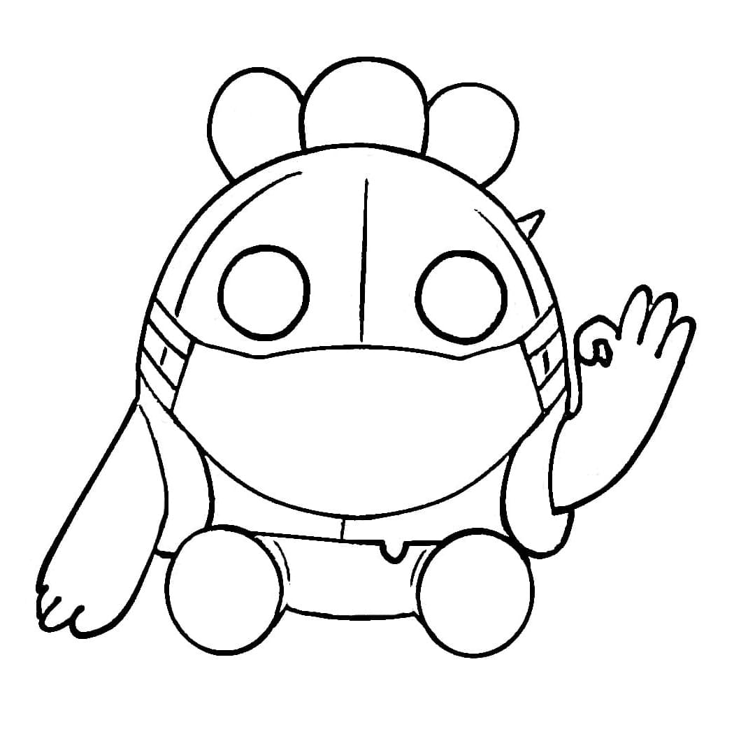 Desenho de Spike Brawl Stars 7 para Colorir e Pintar
