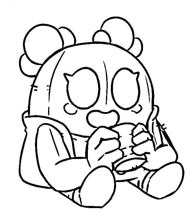 Desenho de Spike Brawl Stars para Crianças de 2 Anos para Colorir e Pintar