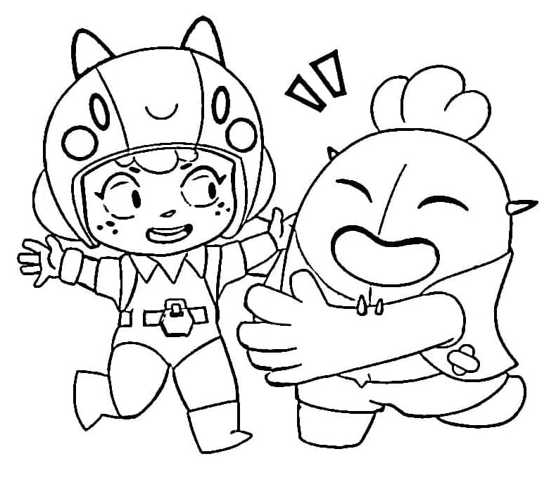 Desenho de Spike Brawl Stars para Crianças de 5 Anos para Colorir e Pintar