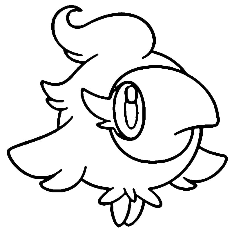 Desenho de Imagem de Pokemon Spritzee para Colorir e Pintar