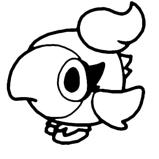 Desenho de Pequeno Pokemon Spritzee para Colorir e Pintar