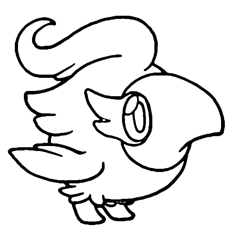 Desenho de Pokemon Spritzee para Crianças para Colorir e Pintar