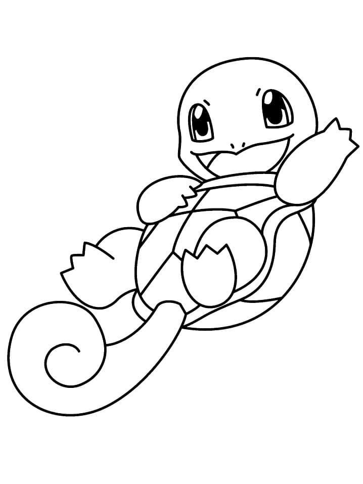 Desenho de Squirtle para Pintar Pdf Grátis