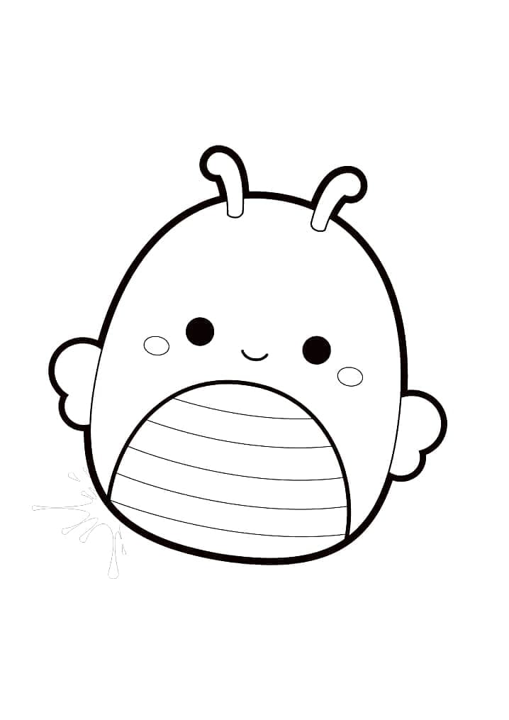 Desenho de Sunny de Squishmallow para Colorir e Pintar