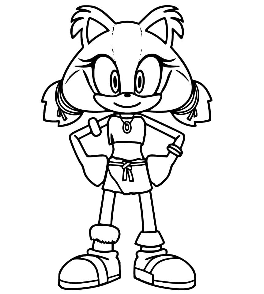 Desenho de Linda Sticks The Badger para Colorir e Pintar