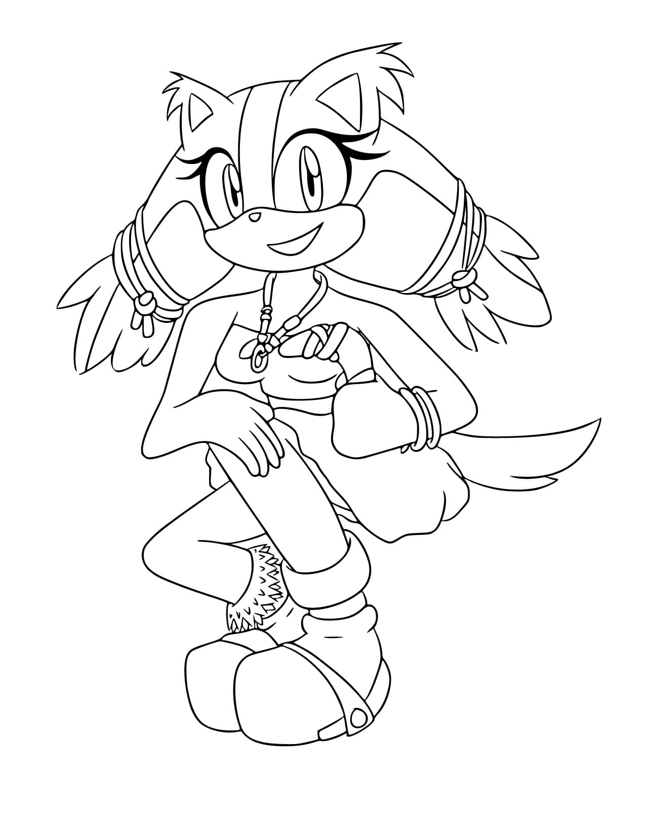 Desenho de Sticks The Badger Grátis para Colorir e Pintar