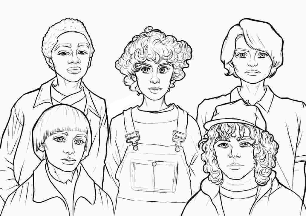 Desenho de Stranger Things para Colorir Imprimivel e Pintar