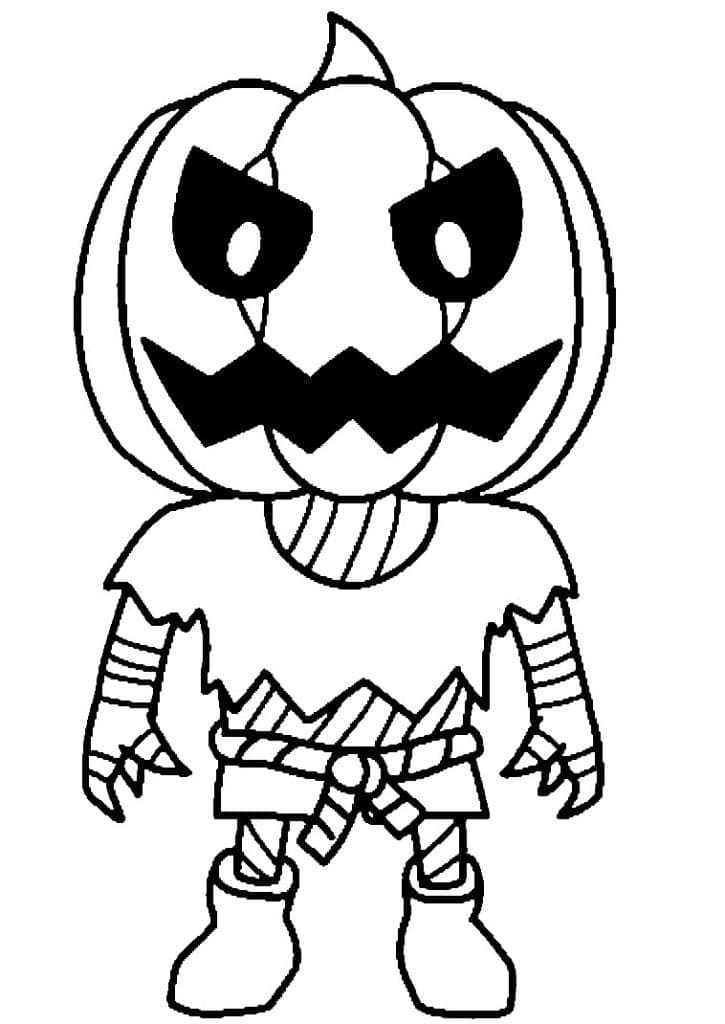 Desenho de Jack Lantern Stumble Guys para Colorir e Pintar