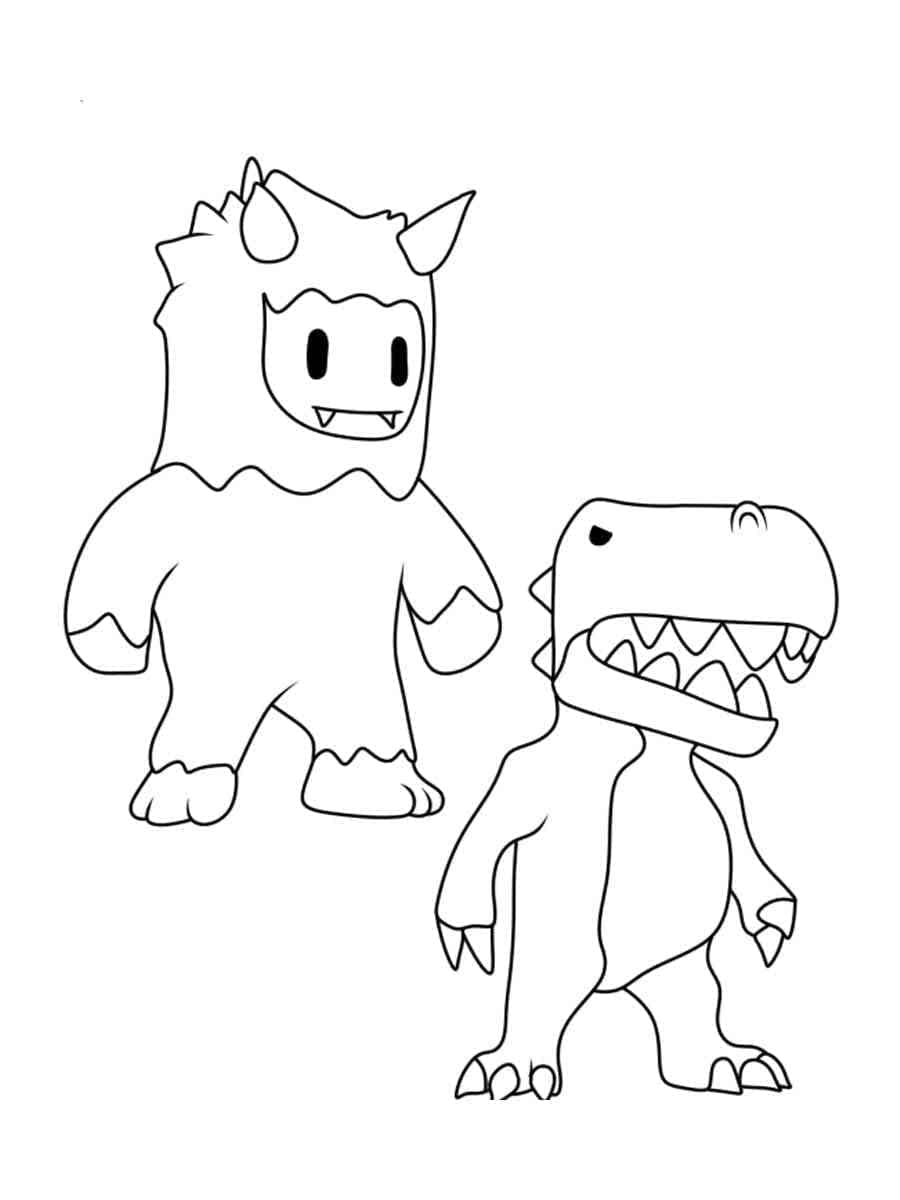 Desenho de Stumble Guys Grátis para Colorir e Pintar