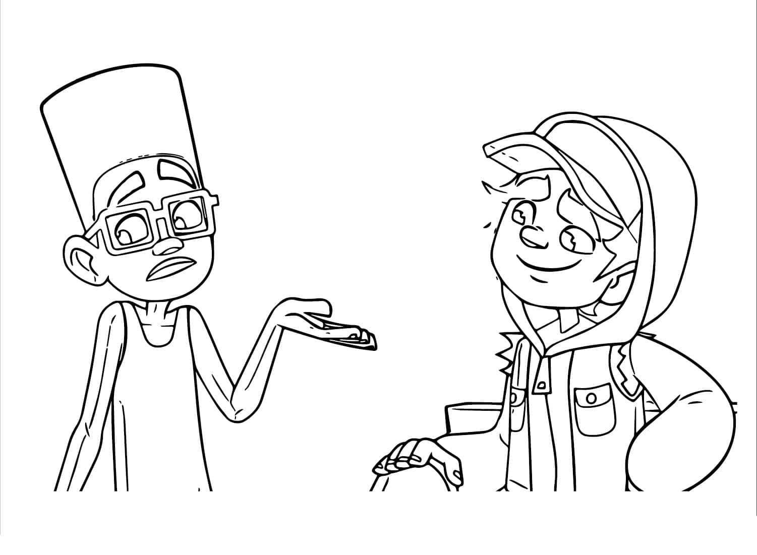 Desenho de Fresh e Jake Subway Surfers para Colorir e Pintar