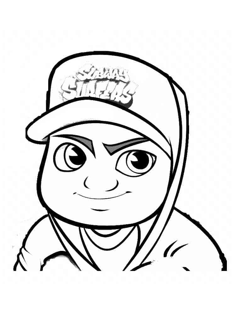Desenho de Jake Subway Surfers para Colorir e Pintar