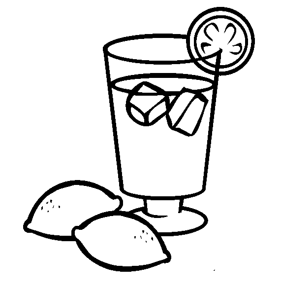 Desenho de Suco de Limão para Imprimir Grátis e Pintar