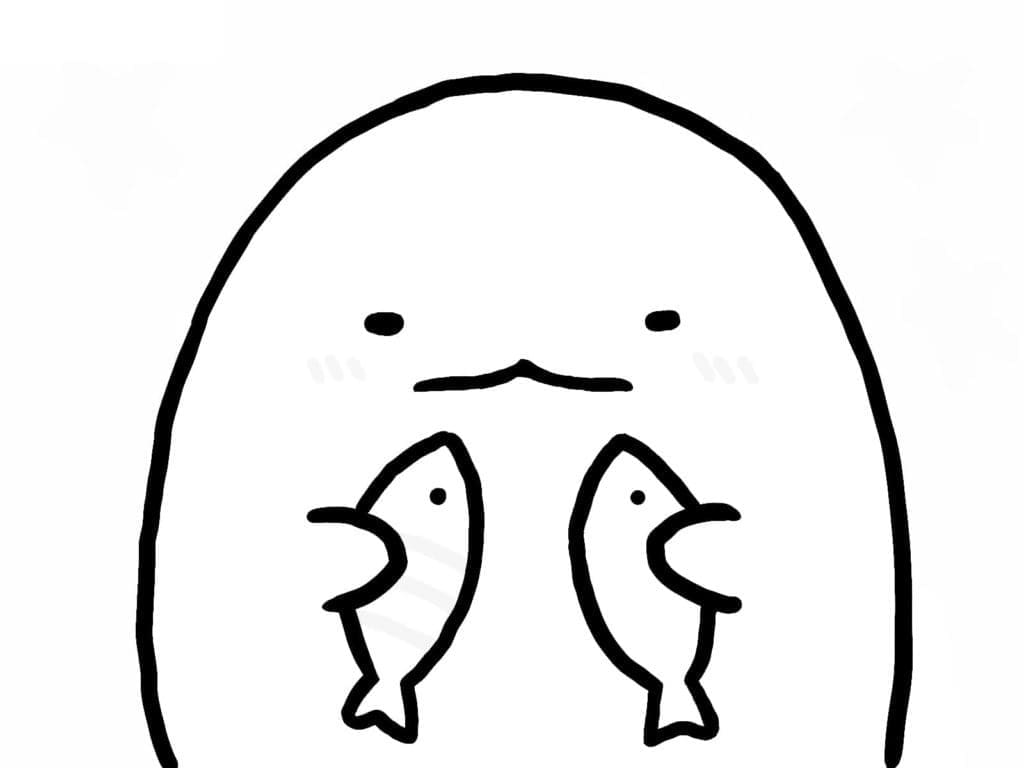 Desenho de Sumikko Gurashi Imprimivel Grátis para Crianças para Colorir e Pintar