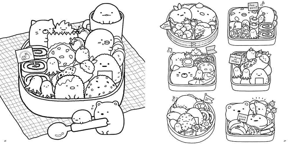 Desenho de Sumikko Gurashi Imprimivel para Crianças para Colorir e Pintar