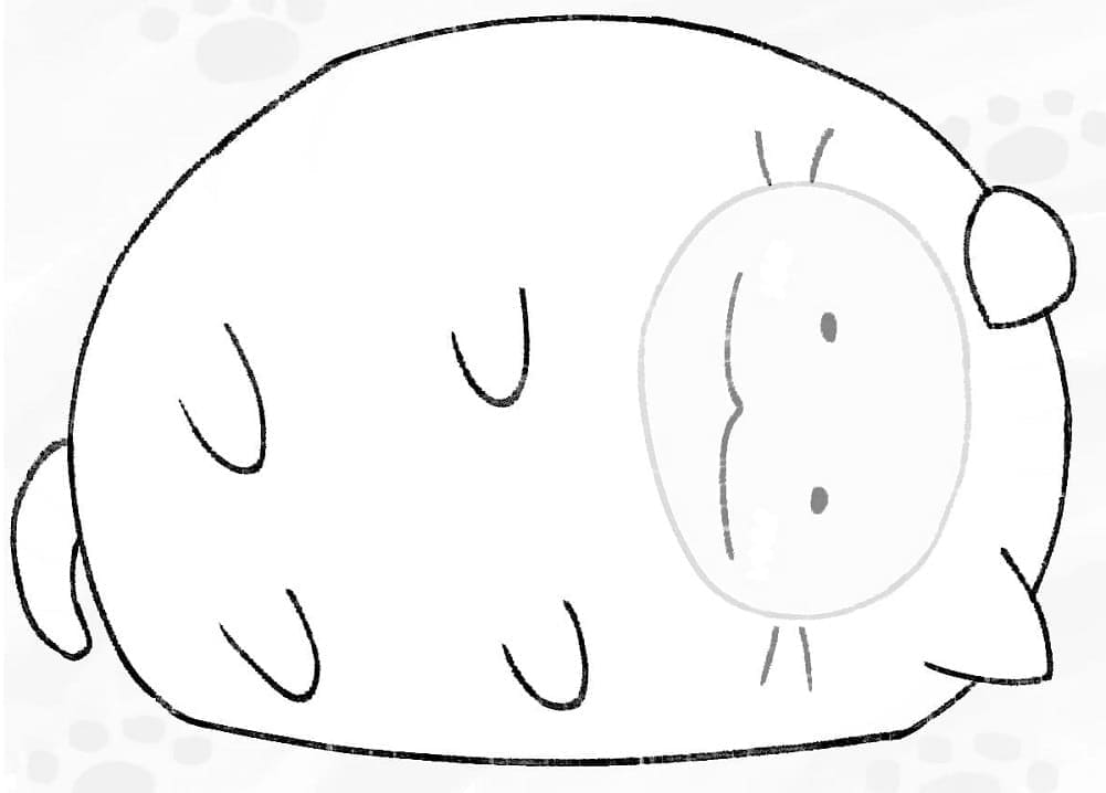 Desenho de Sumikko Gurashi para Colorir Download e Pintar