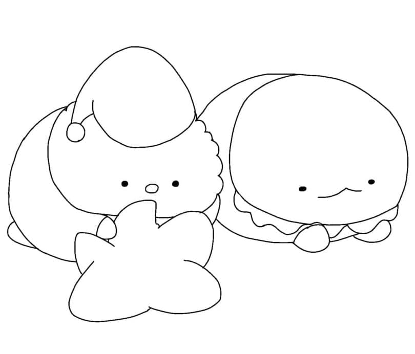 Desenho de Sumikko Gurashi Pdf para Colorir Grátis e Pintar