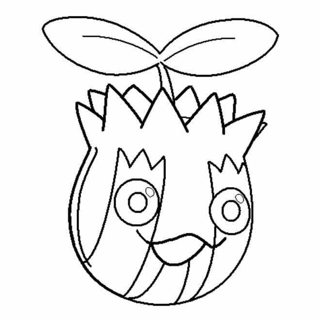 Desenho de Pokemon Sunkern para Colorir e Pintar
