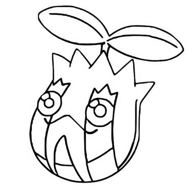 Desenho de Pokemon Sunkern para Crianças para Colorir e Pintar