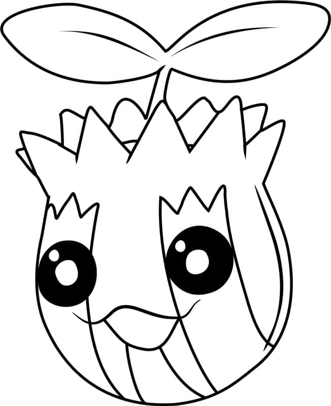 Desenho de Sunkern para Crianças para Colorir e Pintar