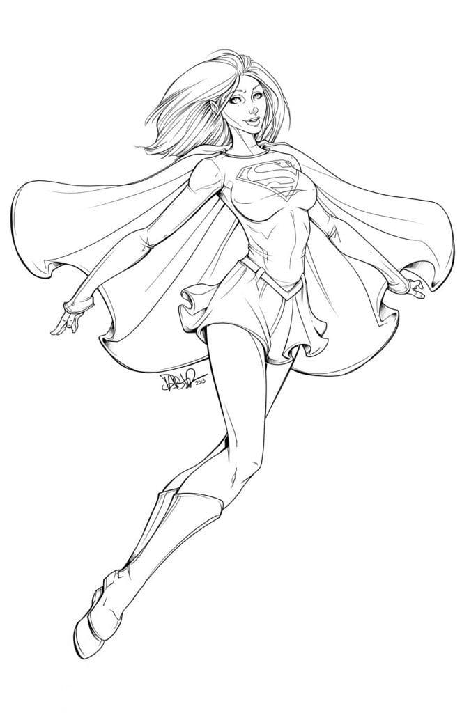 Supergirl para Colorir