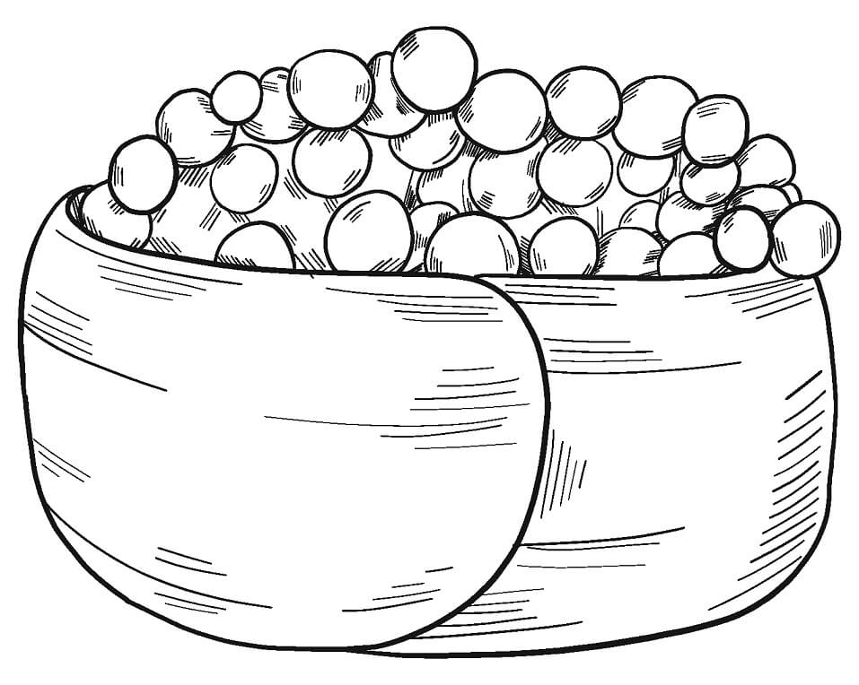 Desenho de Sushi para Colorir Download e Pintar