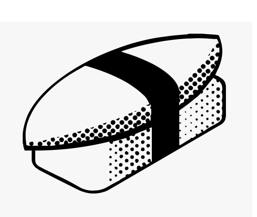 Desenho de Sushi para Imprimir Pdf Grátis e Pintar