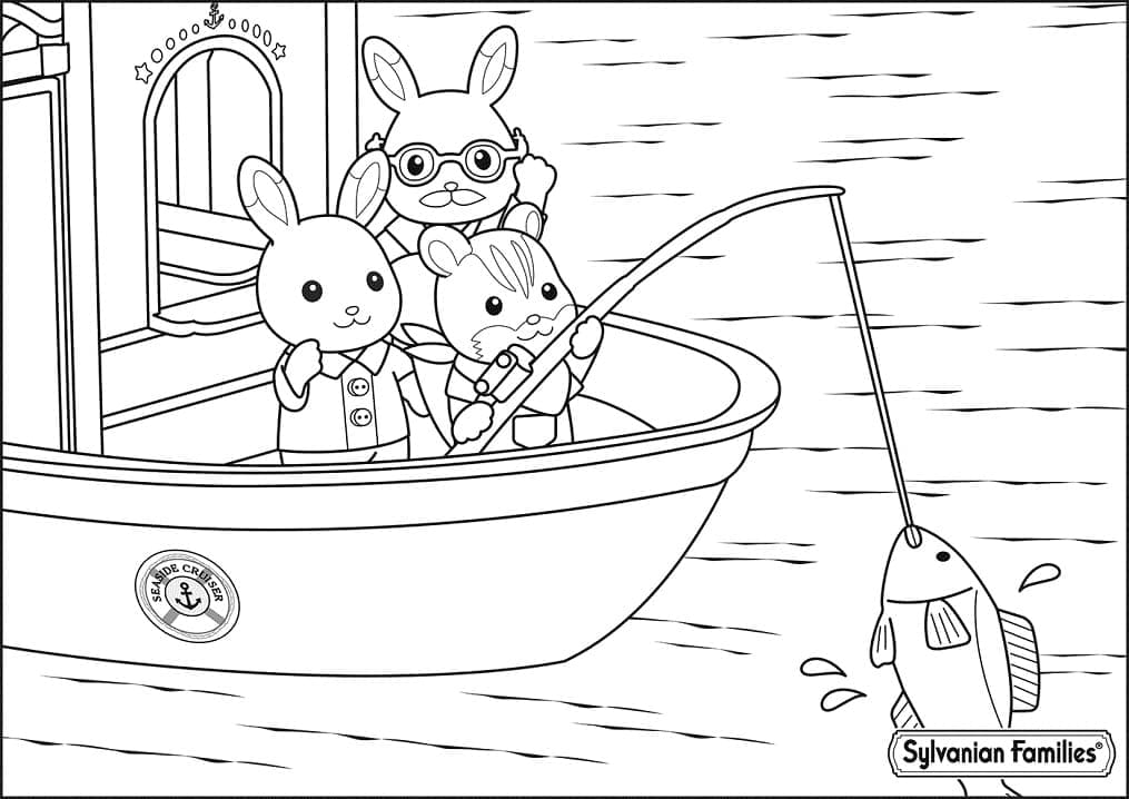 Desenho de Sylvanian Families para Colorir Download Pdf e Pintar