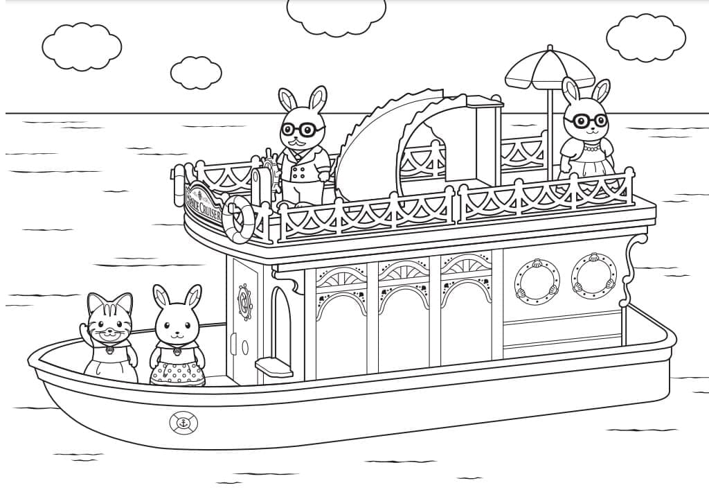 Desenho de Sylvanian Families para Colorir e Baixar Pdf e Pintar