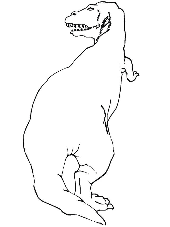 Desenho de T Rex Pdf para Imprimir e Colorir e Pintar