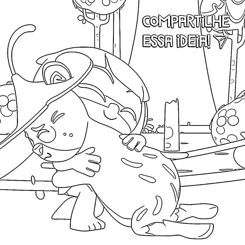 Desenho de Taina e os Guardioes da Amazônia 13 para Colorir