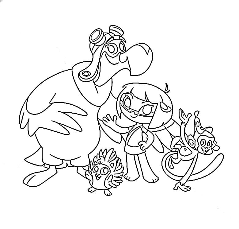 Desenho de Taina e os Guardioes da Amazônia 15 para Colorir