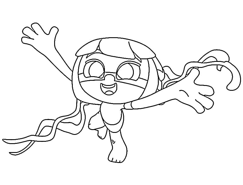 Desenho de Taina e os Guardioes da Amazônia 5 para Colorir