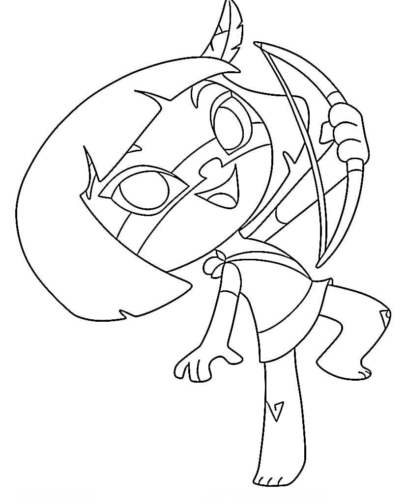 Taina e os Guardioes da Amazônia para Colorir