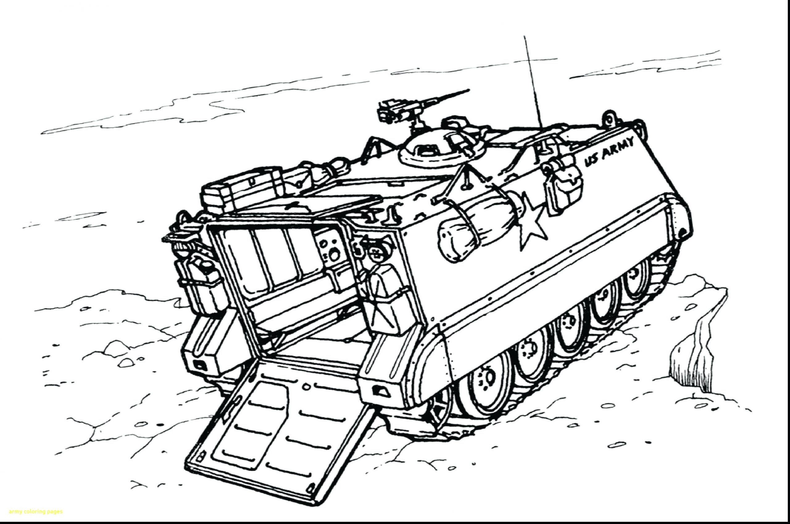 Desenho de Tanque de Guerra Pdf para Colorir e Pintar