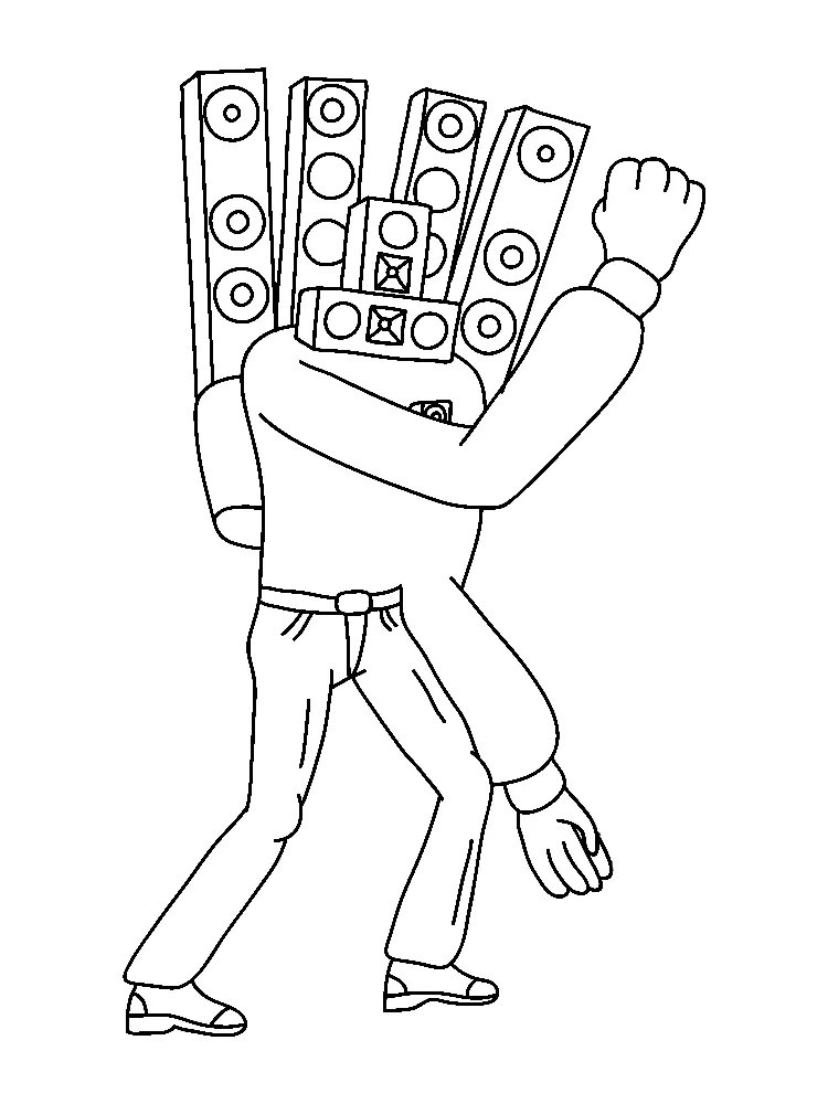Desenhos para Pintar Titan Speakerman