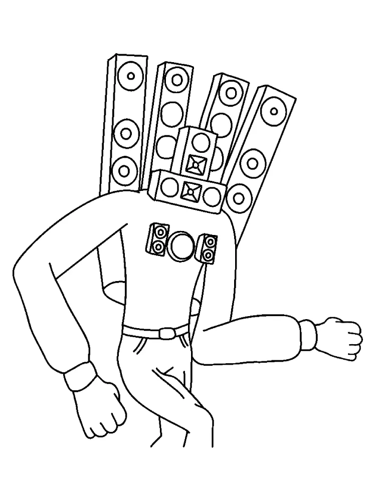 Desenhos Titan Speakerman Imprimir e Pintar