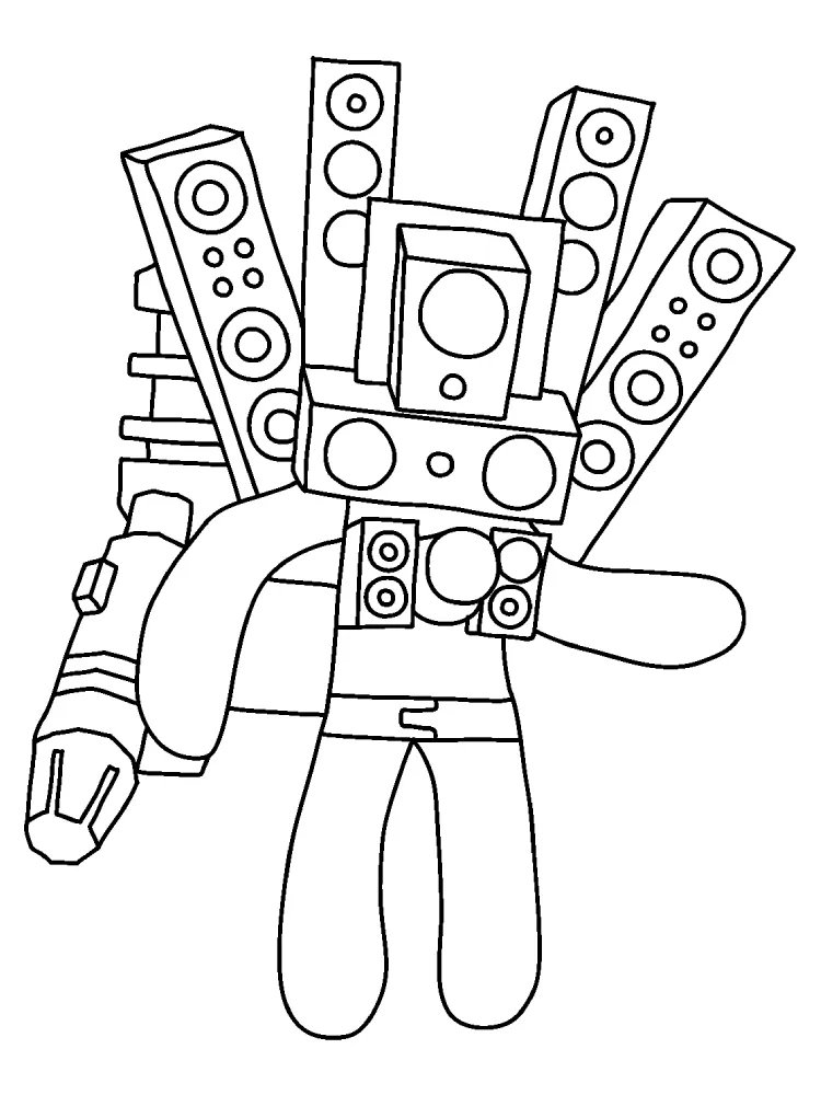 Titan Speakerman Atividades Infantis e Pintar