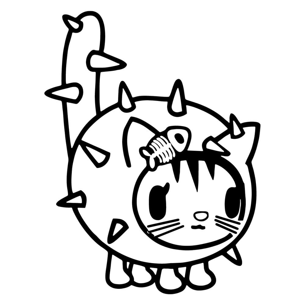 Desenho de Tocá Boca Pdf para Colorir e Pintar